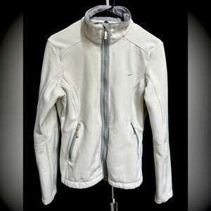 Nike Women’s Y2K Zip Up Jacket White VTG Size Medium Internal Tech Pocket